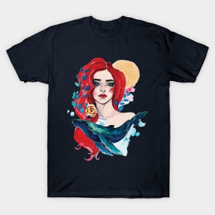 Whale girl T-Shirt